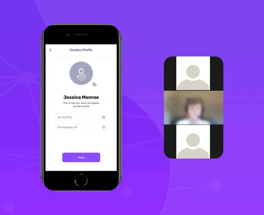 Virtual interview of a mobile usability test